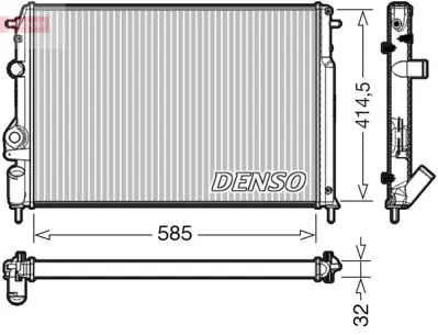 DENSO DRM23034 Engine Cooling 7701499953 7700429769 63877 7700429469 602266R DRM23052 RT2266 1093088 CR1146000S 8MK376719664