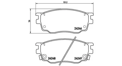MAGNETI MARELLI 363700449033 Brembo Balata Terracan T9 On G2YD3328Z NP5013 T1526 12136 80022 355012091 6133099 355029641 GJYA3323ZC GJYB3328ZD