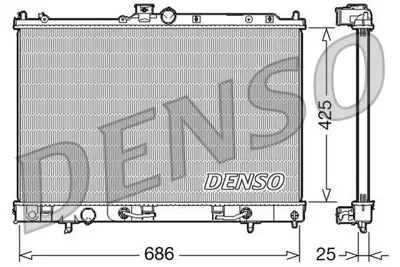 DENSO DRM45027 Engine Cooling DRM45027 CU2617 1350A231 PL031322 53594 MR968696 RB2310 8MK376790341 MN180842 1350A160