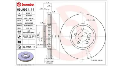 MAGNETI MARELLI 360406068500 Brembo Disk X5 E70 On 34116771982 1421561 DDF1746C 986479635 BG9092C ADB114301 54610 BDC5809 DF6408S DI956594