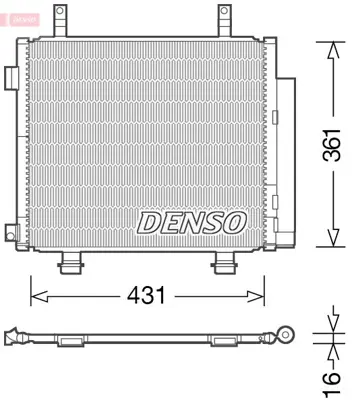 DENSO DCN47004 Condenser 276504A00D 276504A00H DCC1791 KTT110300 9531068K00 95310M68K00 SZ5115D 350337 95310M68K10 6809305115