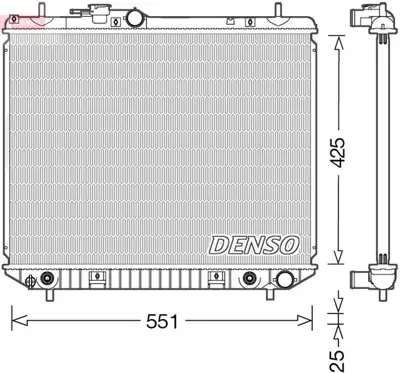 DENSO DRM35005 Engine Cooling DRM35005 1640087411 1640087420 617555 1640087409 1640087411000 1640087414 107748 1640087417000 1640087417