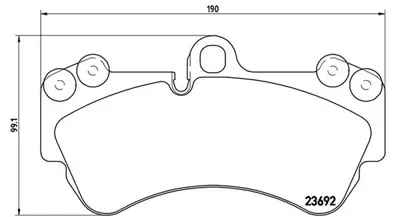 MAGNETI MARELLI 363700485069 Brembo Balata Cayenne 9pa On 7L0698151 7L0698151F 7L6698151 7L0698151S 7L6698151F GDB1720 B1G10207092 5SP1226A 236921652 121098