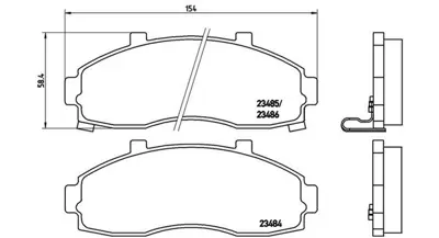 MAGNETI MARELLI 363700430044 Brembo Balata Pregio  On 0K72A3328Z