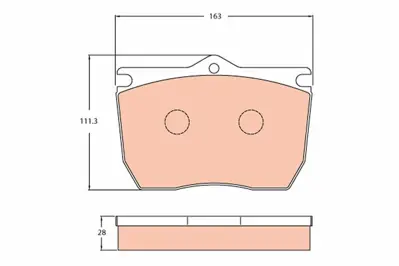 TRW GDB5076 Disk Balata 5004032 2901602 2901628004 12999280VT JCA82420 2901605441 50001106 5001106 1906071 FCV983