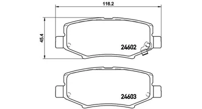 MAGNETI MARELLI 363700418024 Fren Balata K68003776aa Arka 068003776AA
