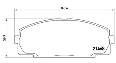MAGNETI MARELLI 363700483092 Brembo Balata Mpx  On AY040TY001 BP9024 V9118A014 446525070 449125010 GDB3090 V91150017 T360A89 D205901 446525010