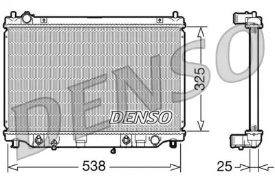DENSO DRM44014 Engine Cooling MZ2182 53684 62468 GY0115200B AJ5515200 GY0115200C GY0115200D AJ5515200B 105435 104852