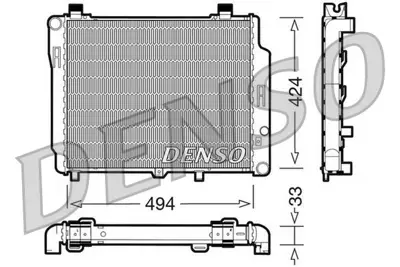 DENSO DRM17074 Engine Cooling A5000321030 8121162 2025003403 121040N D9974 1063074 8MK376710231 A2015002903 3527206 DRM17074