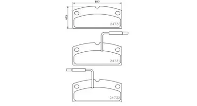 MAGNETI MARELLI 363700462001 Brembo Balata 500 2 6L065