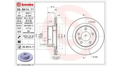 MAGNETI MARELLI 360406112901 Brembo Disk 1 Cabriolet E88 34216778051 520371 DF6313 B2046V 150346220 HP58284 ADB114327 231014C BBD4810 DDF1851C