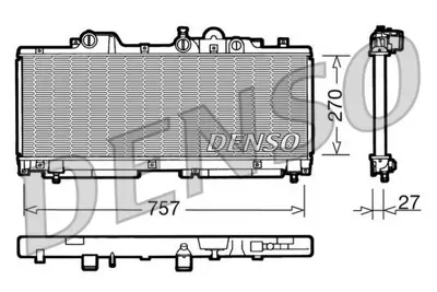 DENSO DRM09091 Engine Cooling 46723249 QER1547 9128848 53221 63290A OLA2263 3013000205 15048023SF 7250025R 1300174
