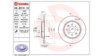 MAGNETI MARELLI 360406117500 Brembo Disk Insight Ze_ 42510TM8G00 FBD1880 9937304 812040162 92234203 H331A48 1421541 NBD1685 N3314037 31155230044
