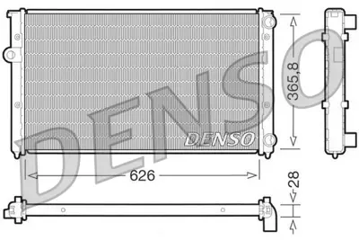 DENSO DRM32027 Engine Cooling 1H0121253BC 2719525 231127 60582104 1H0121253BL 1103022 KVW104 8MK376714494 731127 1010001114
