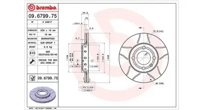 MAGNETI MARELLI 360406048905 Brembo Disk Arosa 6h1 561981B DK6032 6N0615301C 9679975 955566 BS4260C 1815204756 9462 1155211020 24011801061