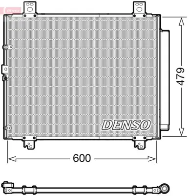 DENSO DCN50118 Condenser 8845026120 53005690 CD010357M CD010357 8FC351344614 TO5690 940625 TOA5690 AC866000S 728M83