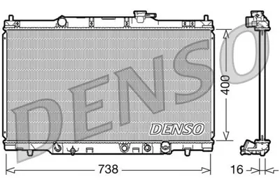 DENSO DRM40012 Engine Cooling 19010PPAA51 19010PZDJ51 19010PNB901 19010PPAA02 103929 CU2745 19010PNLG51 13M30 DRM40011 383900