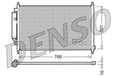 DENSO DCN40005 Condenser 180160033 35867 80110SJF003 KTT110533 25005234 105541 HD5234D 940237 HD5234 1223741