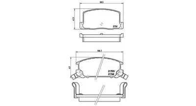 MAGNETI MARELLI 363700483019 Brembo Balata Mr2 I Aw1 Arka 0446617010
