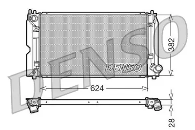 DENSO DRM50012 Engine Cooling 1640027040 1640026150 1640027010 164000G031 164000G020 164000G021 164000G030 TOYO5425A PL011609 QER2326