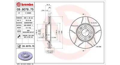 MAGNETI MARELLI 360406036605 Brembo Disk Logan Ls_ On 40206AX600 DBB201V 92119203 297764 BDR198520 9907810 60924165 BDC5369 700474 9907811