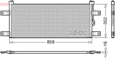 DENSO DCN99069 Condenser 9605001554 8FC351343261 102366 8062102 940543 350074 101121 AC784000P 8FC351343231 466341