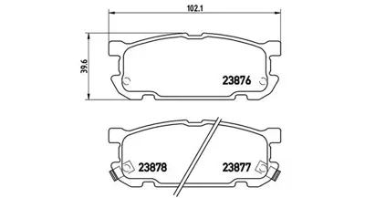 MAGNETI MARELLI 363700449030 Brembo Balata Mx-5 Ii Nb Arka N0Y12648Z P49030 BL1849A2 N0Y72648ZB MDB2249 6240 AC0581488D 1639369980 T1337 BP1361