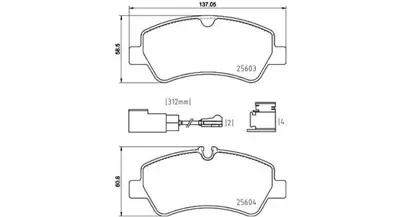 MAGNETI MARELLI 363700424187 Brembo Balata Transit V363 1916327 MEBK2J2M008AA 142116203 6121618 8DB355025161 MEBK3J2M008AA MDB3912 2560303 5P1787A P24187