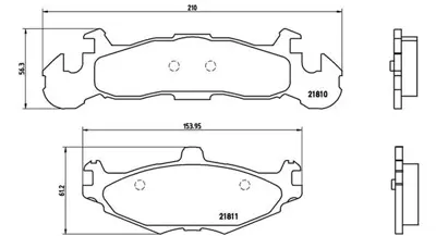 MAGNETI MARELLI 363700411001 Brembo Fren Balatası Chrysler Brembo Balata Es On 4238698 Gdb4003 Lp1262 4238698 4313238