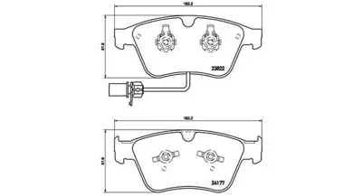 MAGNETI MARELLI 363700405003 Brembo Balata Continental On 2137102 3W0698151R FDB4284 3W0698151P 182089 137112 PN0389 363700202082 MDB3181 573453J