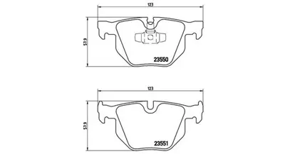 MAGNETI MARELLI 363700406039 Brembo Balata 3 E90 Arka 34121288895 GDB1560 34121288896 34212339276 34216769105 2355001 6763043 6791938 BD1419 34216763043