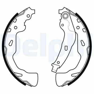DELPHI LS2176 Fren Pabucu 53200M68P50 44950H010 193574 95659470 986487760 7701949780 7701202820 4241G3 4708598 3013705032