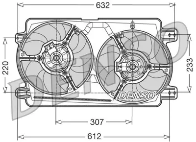 DENSO DER01018 Engine Cooling 60814583 7781960 GA201483 GA201024 LC7504 82490105 5041484 GA201484 46533715 DER01018
