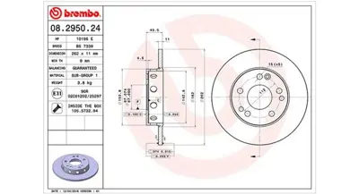 MAGNETI MARELLI 360406030800 Brembo Disk 190 W201 On 2014210812 561330JC FBD199 D903 1280614 EBT3 2014211212 622100 A2014210812 MDC351