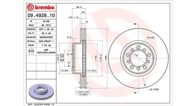 MAGNETI MARELLI 360406005700 Brembo Disk Classe S W126 On 1264210412 1264210512 DF1586 155212014 400140852 DF279 478197D 800520 230520 BDC3507