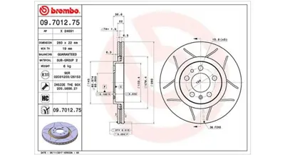 MAGNETI MARELLI 360406049505 Brembo Disk A3 8l1 On 1J0615301E 839006 X24691 RT2544GLT4 BS4668 1JD615301 863300 9701211 140639 1JO615301E