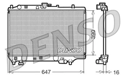 DENSO DRM44006 Engine Cooling KMZ066 B61S15200A 731461 B61S152000A B61S152000C 8MK376707411 MZ2066 62409 16N11 516511