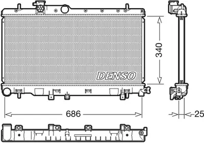 DENSO DRM36020 Engine Cooling 45111FE101 SU2050 45111FE100 5502869S X4511FE102 32010125 SUA2050 2500221 64116 ADS79824