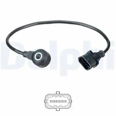 DELPHI AS10180 Vuruntu Sensoru Saab ,, Opel 9-3 ,, Astra, Corsa, Merıva, Sıgnum, Tıgra, Vectra 02,1998 > 6238181 9158720