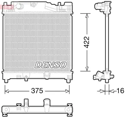 DENSO DRM50056 Engine Cooling 1640033100 28M74 DRM50056 646915 TO2501 53073 1073114 55139190 60532501 210249N