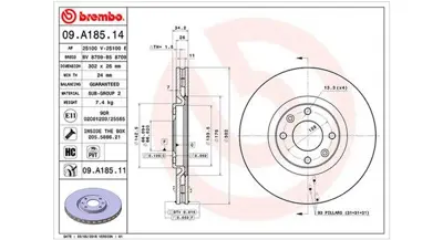 MAGNETI MARELLI 360406070000 Brembo Disk C4 I Lc_ On B1G22601591 10303621 MDC2032 1611841780 TB219413 DF1256 103263 812028129 DI0606C RAD1112C