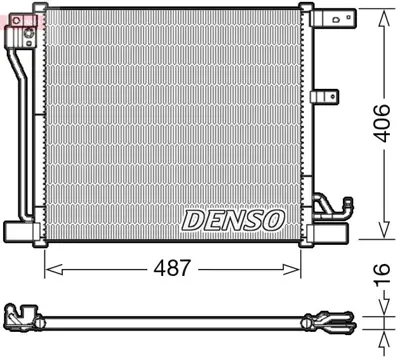 DENSO DCN46018 Condenser 921103DD0A 814454 13015401 8213038 CD020616 921003DD0A 13005401 350040 CF20284 1638302048
