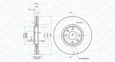 MAGNETI MARELLI 360406041701 Brembo Disk C4 Coupé La_ On 4246C0 78RBD24698 11417V 190147 SKBD0020355 BS5515 C3P029ABE BDS1097 PCD11842 BDA206820