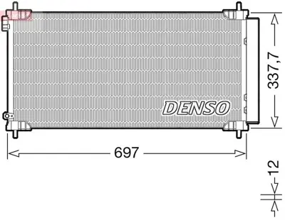 DENSO DCN50120 Condenser 8845002530 212132N 53015707 160080 941038 350373 553543R3