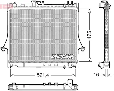DENSO DRM99016 Engine Cooling 8973333512 53540 60855 M0040050 36002025 9001233 CR1661000S 97333351 ADZ99805 IS2025