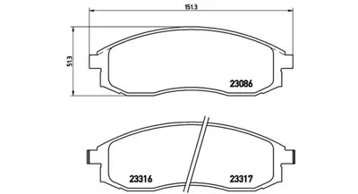 MAGNETI MARELLI 363700454032 Brembo Balata Cefiro Ii A32 On D106038U90 P54032 ADC44263 PCA059802 736 FDB1434 BP962 P498302 8DB355016891 120743