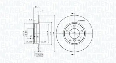 MAGNETI MARELLI 360406015901 Brembo Disk 3 E36 On 34111160673 BV7420 24111201261 50412 1815201532 230227 150126800 8535975 561550J 92055503