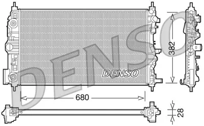 DENSO DRM15006 Engine Cooling OL2599 13267667 53131 105788 61707 520137N RA0560000 1313037 150116N 8MK376759051