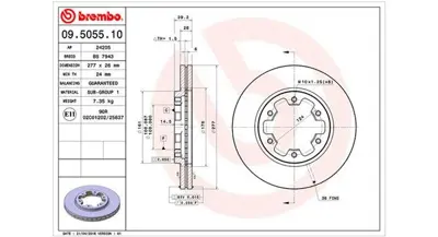 MAGNETI MARELLI 360406035000 Brembo Disk Maverick On 598602 BD455 1954433 6019651 92059000 9901 402060F000 D646610 J3601056 ADC0238V