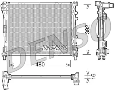 DENSO DRM09087 Engine Cooling 58428 606159 RA0111350